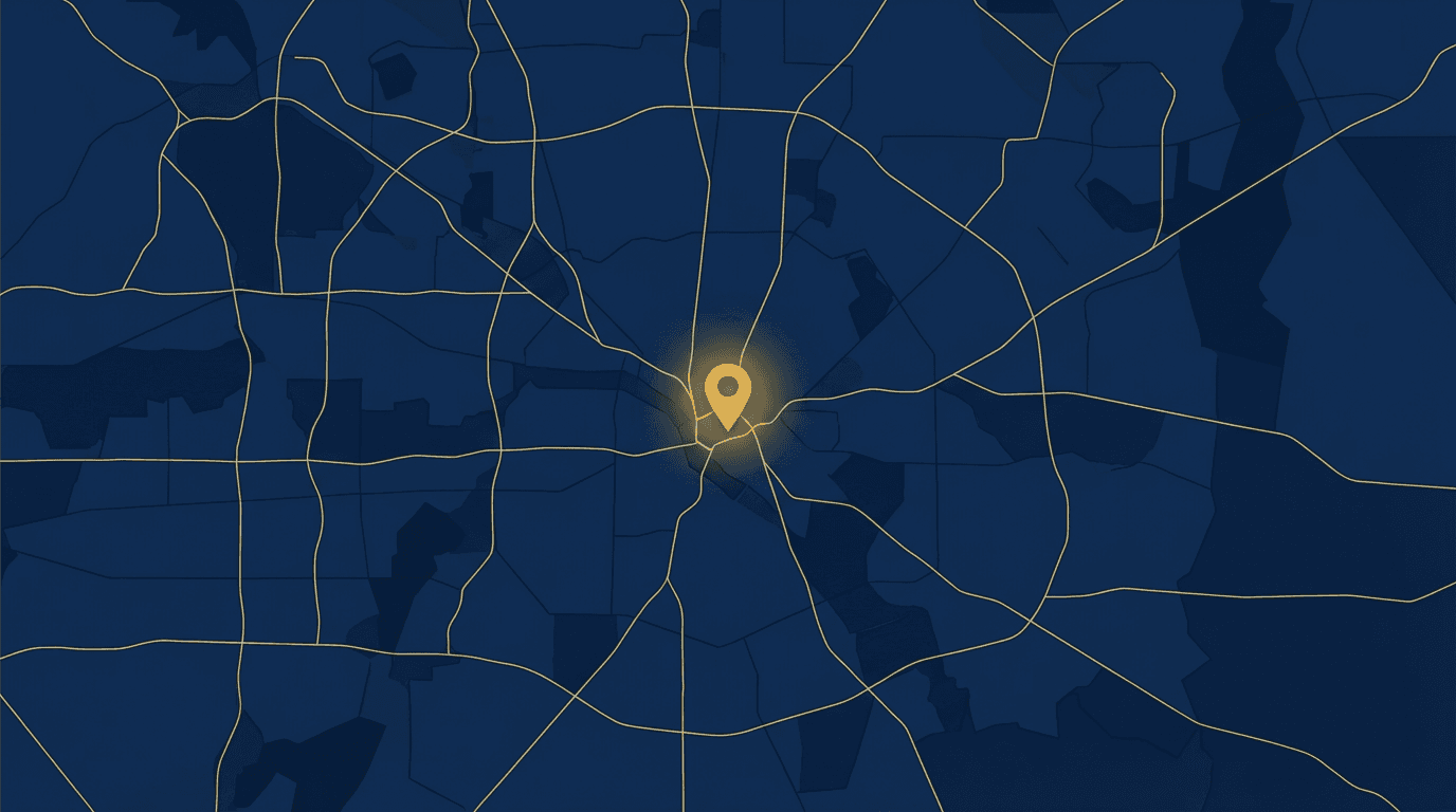 Dallas service area map