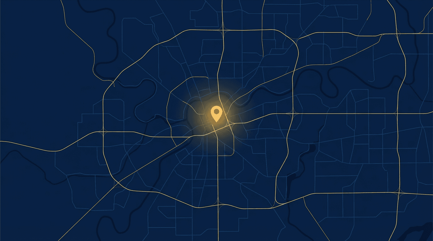 Fort Worth service area map